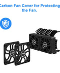 Beefy Twin RC Car Motor Cooling Fans With Metal Cover Heatsink For 1 8 And 1 7 Scale Brushless Motors 40mm And 42mm Diameter