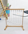 Hands On Pendulum Cradle Science Kit For Home Office And School DIY Educational Toy Demonstrating Pendulum Period Versus Length And Energy Conservation Through Fun Experiments, wooden cradle with multiple spheres