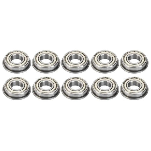 High Speed Double Sided Deep Groove Mini Ball Bearings 10x22x6mm arranged in a row, showcasing their lightweight design.