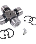 Series 4 Cross Bearing Kit For PTO Shaft U Joint with circlips and grease fitting, compatible replacement for Comer Bush Hog
