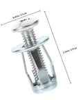 25 Piece Thread Nut Insert Kit For Metal With Easy Installation And High Reliability Galvanized Carbon Steel Petal Rivet Nuts For Hollow Wall Fastening And Secure Mounting In DIY Projects, 0.43in x 1.14in