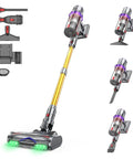 Heavy Duty Cordless Stick Vacuum delivering a rock solid 55Kpa suction and snappy 650W motor with multiple attachments.