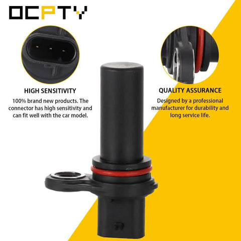 Crankshaft Position Sensor For 2011-2014 Chrysler 200, 2007-2010 Sebring, 2008-2014 Dodge Avenger, 2007-2012 Caliber, 2009-2016 Dodge Journey, 2007-2016 Jeep Compass And Patriot Replacement 5033307AA PC684 5S6996 CKP Sensor Fits Your Ride. Black plastic CKP sensor with connector and red O-ring.