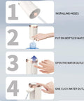 Electric Water Jug Pump For Home Office Kitchen Counter Drinking Quiet Bottle Dispenser Pump Portable Water Bottle Pump For Jugs Chillers And Fountains Easy One Hand Use Everyday Hydration Made Easy installation steps