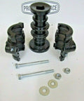 Disc Harrow Bearing Assembly With One Inch Square Shaft And Seven And A Half Inch Ribbed Spool Caps Bolt Replacement Box Bearing For Tractor Attachments Field Tillage Equipment Heavy Duty Farm Use