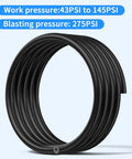 Upgrade Your Ride With This Sweet High Performance Silicone Vacuum Hose Kit For Cars And Trucks Featuring Six Durable 5 Foot Lines In Multiple Sizes Up To 3/8 Inch That Handle Hot Air And Heavy Pressure Easy Install And Super Reliable black silicone hose coil, work pressure 43-145 PSI