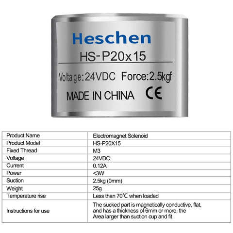 Compact Dc Holding Electromagnet With 24 Volts And M3 Female Thread Delivers A Tough 5 Point 5 Lb Grip for Robotics and Industrial Setup.