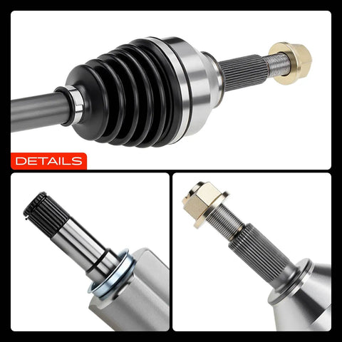 CV Axle Shaft Assembly Front Left Driver Side Direct Beefed Up Drop In Replacement For Ford Flex Taurus Lincoln MKS MKT Mercury Sable 3.5L 3.7L Front Wheel Drive