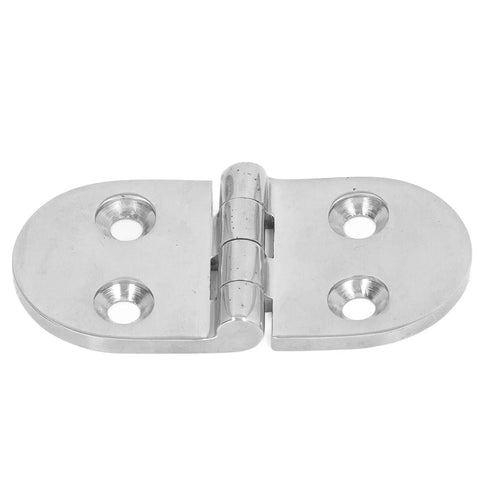 Straight Up Tough Thickened Oval Door Hinges Built From Rust Proof Stainless Steel With A Crisp Mirror Shine solid hinge design.