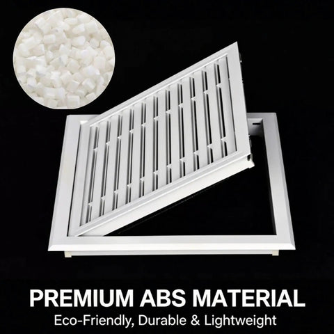 Ceiling Access Panel With Built In Filter Grid Louvered Hinged Vent Cover For Drywall Ceilings shown with premium ABS material design.