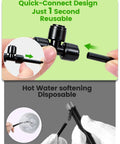 36 Pack Quick Connect One Quarter Inch Hose Tee Fittings For Drip Irrigation Systems in use, highlighting quick-connect design.
