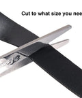 Heavy Duty Self Adhesive Sealing Foam Tape For Windows And Doors, cutting the tape to required size with scissors.