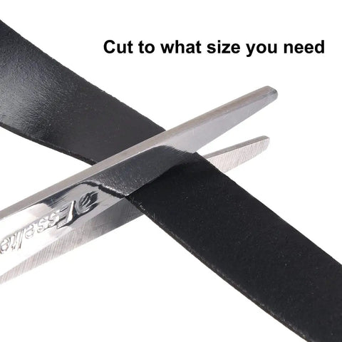 Heavy Duty Self Adhesive Sealing Foam Tape For Windows And Doors, cutting the tape to required size with scissors.