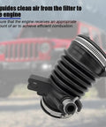 Beefy Rubber Car Air Intake Hose Tube With Three Clamps For Honda Civic ILX OEM 17225-R1A-A01 Replacement Duct Engine Air Filter Boot