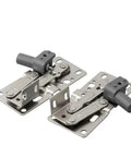 Beefed Up Heavy Duty Flip Out Tray Hinges With Soft Close Damper 45 Degree Pivot Door Connector for cabinets, stainless steel