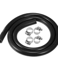 Silicone Vacuum Hose 1m 9mm ID For Turbo Boost, Air Intake, And Auto Vacuum Lines, Durable High Temp Black Tubing For Engine Use