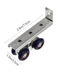 Full Extension Telescopic Drawer Slides With Hydraulic Dampers For Ultra Smooth Closing metal track and rollers, dimensions 2.9x1.3in