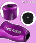 Lightweight Purple Fishing Reel Knob Handle Grip Replacement Parts For Baitcasting Reels And Water Drop Rods Ultimate ABS Upgrades, purple ABS knob