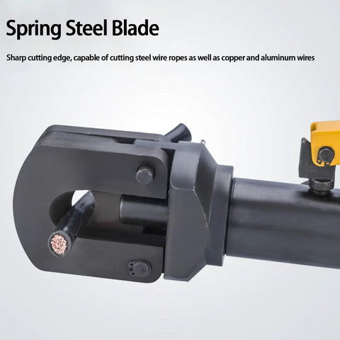 Close-up of Heavy Duty Hydraulic Cable Cutter For Rough Jobs With 30mm Cutting Capacity Steel Bar Shear Blade Detail