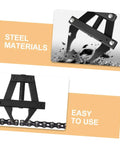 Heavy Duty Dirtbike Chain Tensioner And Motorcycle Chain Adjuster Hand Tool crafted from steel with a black finish for easy chain alignment.