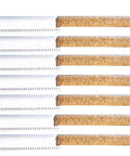 Agave Fiber Straws 2000 Count Individually Wrapped Biodegradable Eight Point Two Inch Straws Plant Based Eco Friendly Recyclable Alternative To Plastic And Paper For Restaurants And Cafes, wrapped close-up