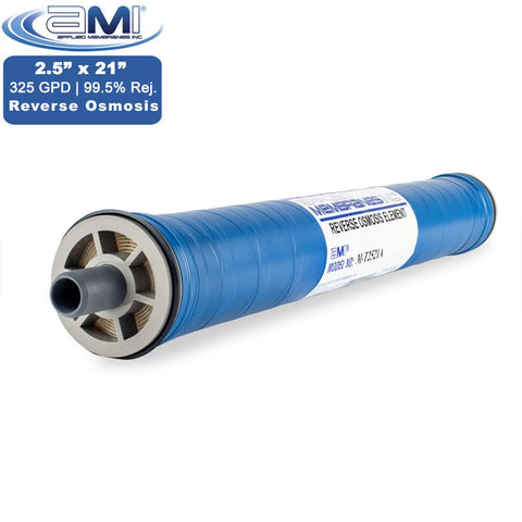 2.5 By 21 Inch Reverse Osmosis Membrane For Tap Water, Top-Notch Rejection With 325 GPD At 225 PSI, 99.5 Percent Salt Rejection