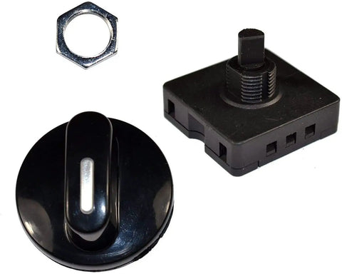 Four Position Three Speed Rotary Switch With Knob For Fans And Portable Heaters Off L1 L2 L3 Supports 10A At 120V Or 5A At 250V