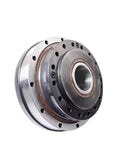Rock Solid Hollow Harmonic Drive Reducer with Strain Wave Gearing, metal construction, designed for stepper servo motors and automation tasks.