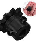 Robust 9 Tooth Single Strand Roller Chain Sprocket Made From Tough Carbon Steel For High Load Power Transmission That Cuts Noise And Holds Up To Serious Wear In Heavy Machinery Projects, detailed view.
