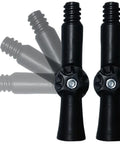 Two Pack Universal Joint Angle Adapter For Telescoping Extension Poles Great For Window Cleaning Gutter Work Light Bulb Changes Painting And Accessing Hard To Reach Spots, black plastic