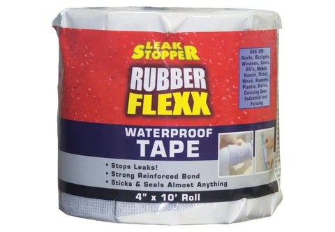 Seal Leaks Fast With A 4 Inch By 10 Foot Waterproof Tape Rubber Flexx For Roofs Gutters Windows And More It Sticks Like Crazy With Incredible Adhesion And Tough Durability White 1 Pack