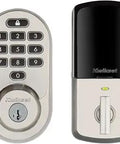 Halo WiFi Smart Lock With Keyless Entry No Hub Needed Geofence Auto Unlock Front Door Deadbolt Satin Nickel Finish