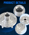 Front Wheel Hub and Bearing Assembly 44600S87A00 for Honda Accord 1998-2002 with close-up details of bolt-on design