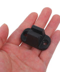Tough Black Nylon Rv Door Catch Retainer Hook Replacement For Your Motorhome Or Camper that fits in a hand.
