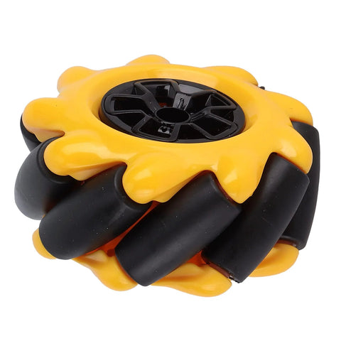 60mm Mecanum Wheel for TT Motor, yellow and black design