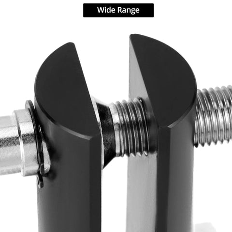 Close-up of a bearing removal tool showing the threaded mechanism for a motorcycle neck bearing race remover 1-1/8 to 2-5/8 inches
