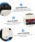 Heavy Duty Leveling Caster Wheels Featuring Silent Polyurethane Rollers And Fully Adjustable Square Mount Plates For Solid Job Ready Workshop Gear And Machine Stands 4 Pack features wear resistant, adjustable, and easy to drive design.