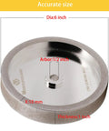 6 Inch CBN Grinding Wheel, 180 Grit, 1 Inch Wide, 1/2 Inch Arbor, For HSS Tools, Lathe Chisels, Woodturning, And Bench Grinders