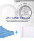 Replacement Mop Pad Set For PureClean Steam Cleaners And PurSteam Therma Pro Elite 12 In 1 shown with washing machine and bag
