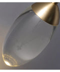 Premium Copper Wall Sconce Featuring Sparkling Crystal Accent Shades With Soothing Warm Led Glow For Contemporary Bedroom And Corridor Spaces. Crystal lamp cover detail.