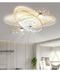 Modern Luxury Ceiling Fan Lamp High Transmittance Acrylic Ceiling Lamp, stylish design for living room or bedroom.