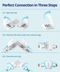 Installation guide for Unwired 4 Pin RGB LED Strip Connectors Kit With Gapless Corner And Straight Connectors 40 Pack