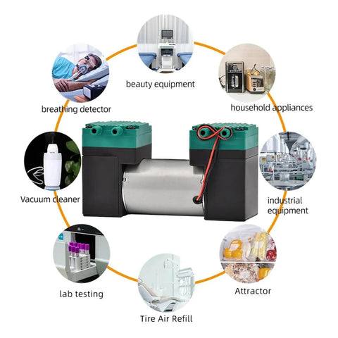 Heavy Duty 15 Liter Electric Diaphragm Vacuum Pump Creating Serious Negative Pressure At 90Kpa With High Flow Capabilities For Industrial Fluid Transfer Applications And Robust Suction Tasks