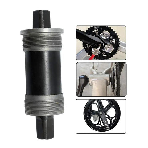 BB UN26 Square Taper Bottom Bracket For 68 By 123, 68 By 127, And 68 By 110 Mm, Black 1 Piece, Top Notch Precision Bearings