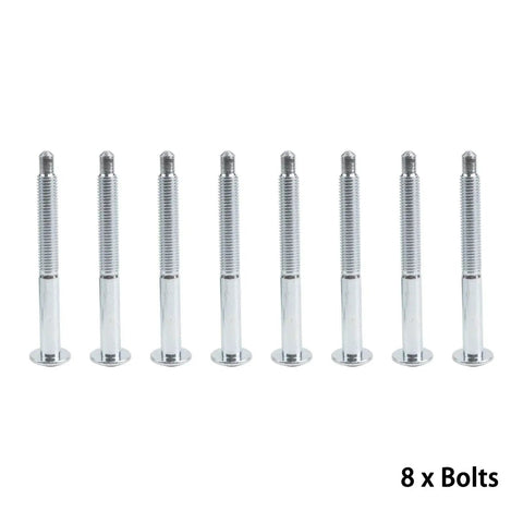 8 heavy duty bolts from Heavy Duty Truck Bed Mounting Hardware Kit Built Bad To The Bone For A Smooth Install And Rust Resistant Coating Direct Factory Replacement For Ford F250 F350 No Sweat Guaranteed.
