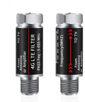 2 Pack LTE Filter For TV Antenna And Amplifier Keeps 4G 5G Interference Out And Boosts Clear HD Channels TV Signal Purifier Works With Any Antenna Or Booster Frequency Range 5 To 695 MHz