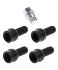 Heavy Duty Alloy Wheel Nuts Compatible With Audi A4 A6 A8 TT Locking Lug Bolt Screws Kit For OE 8D0601139F Strong And Secure Hold, black alloy set