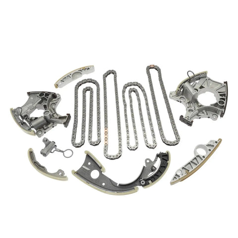 Super Durable 11 Piece Oem Timing Chain Kit For Audi A4 A6 2.4L And 3.2L Engines Built From Tough Alloy Metal To Prevent Stretching Or Breaking Plus Low Maintenance Specs For Smooth Ride timing chain kit, alloy, 11-piece