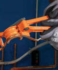 Close-up of 3-In-1 Tube Bender For 1/4, 5/16, And 3/8 Inch Tubing Bends Soft Copper, Aluminum, And Thin-Walled Steel Up To 180 Degrees