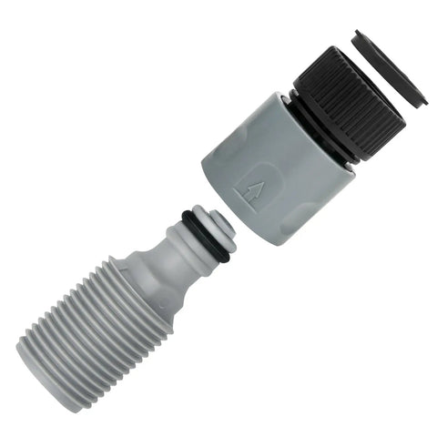 Outboard Quick Connect Flush Kit For Mercury, Mariner, Yamaha And Suzuki Engines With Built In Check Valve And Hose Adapter For Easy One Step Flushing Compatible With Standard Five Eighth Inch ID Garden Hoses With Slide Valve And O Ring Seal